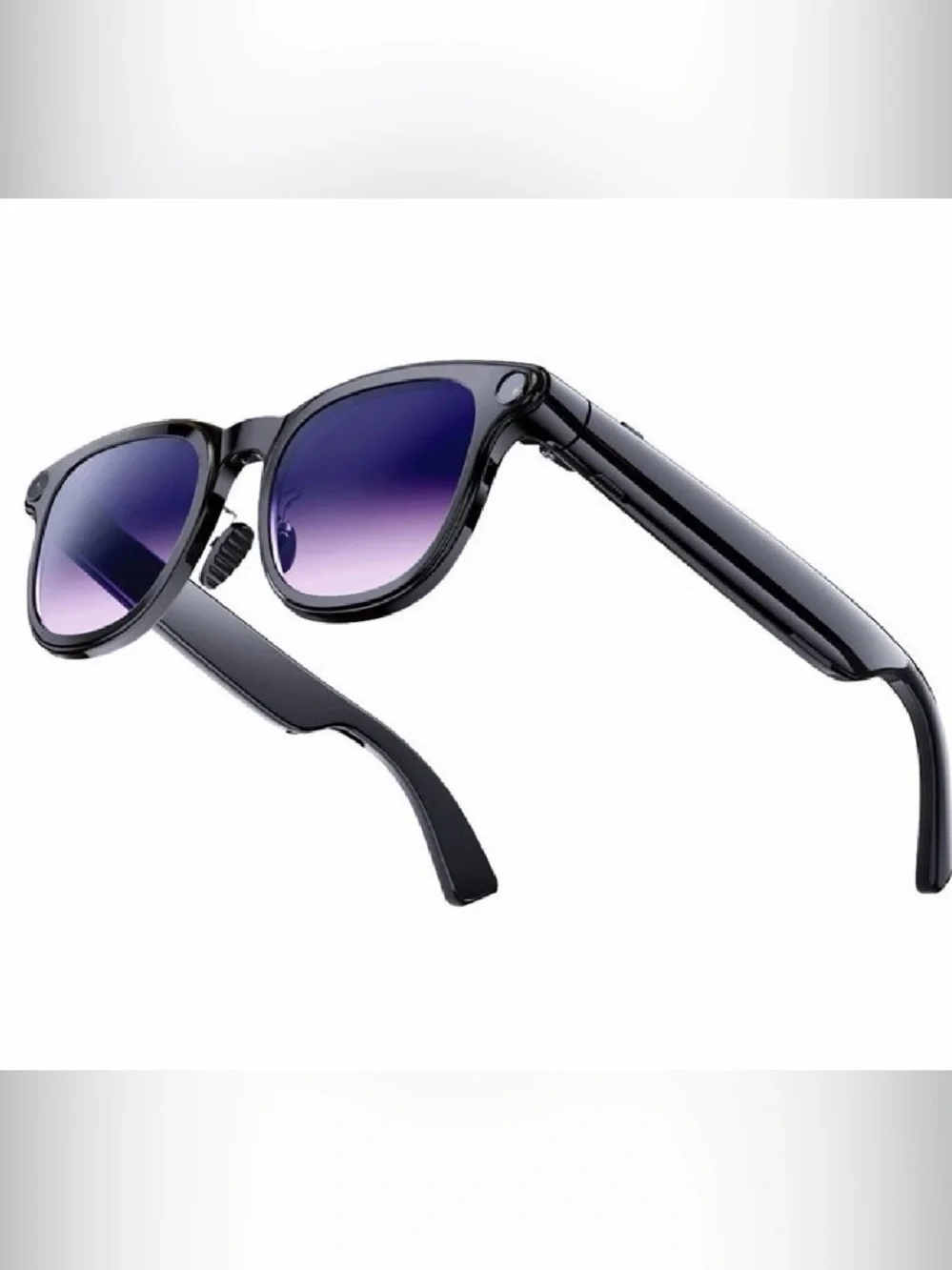 Black AI Smart Glasses With 3 sets of lenses